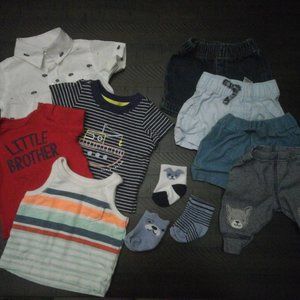 Newborn Baby Boy Clothes Bundle